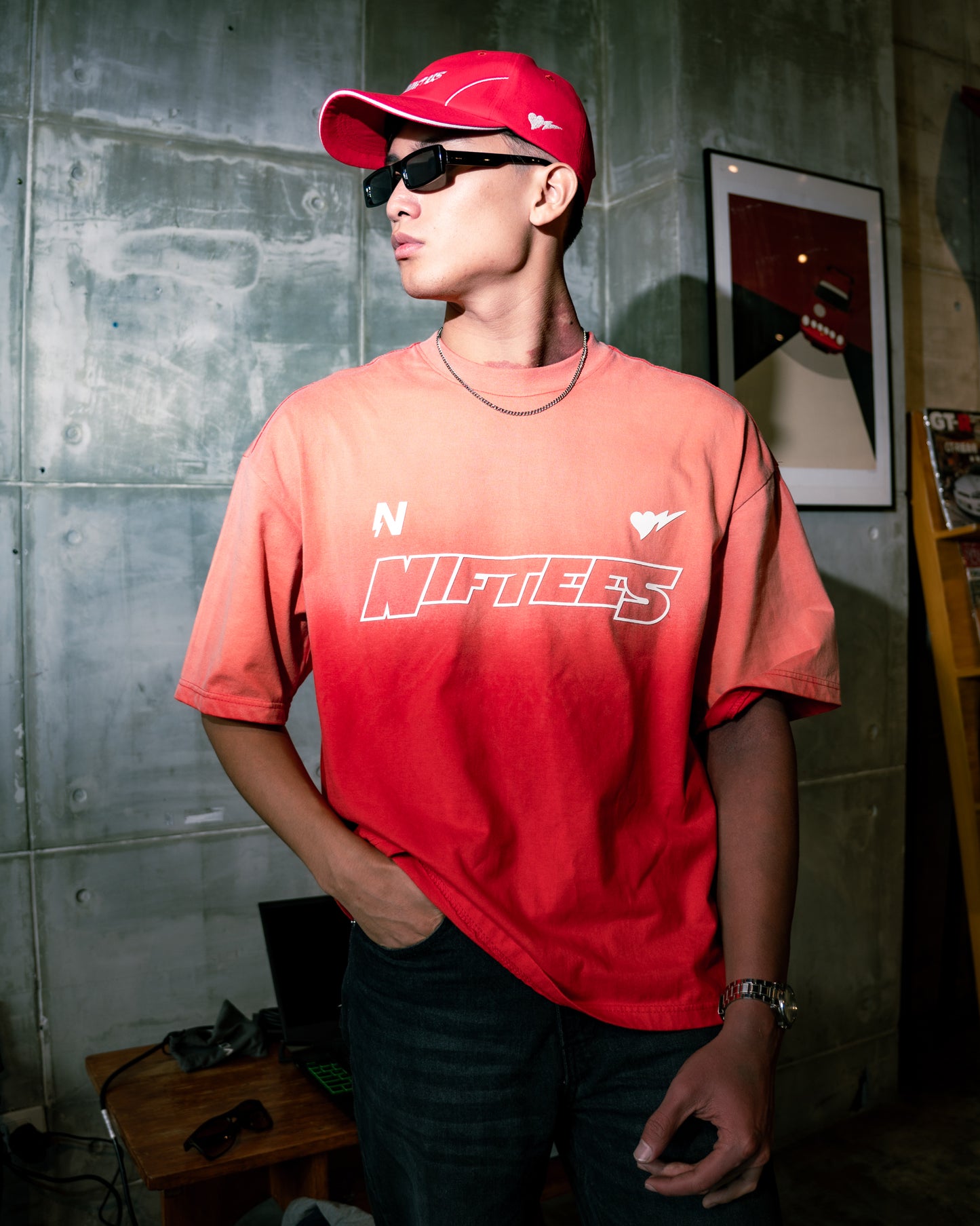 Crimson Sundried Tee