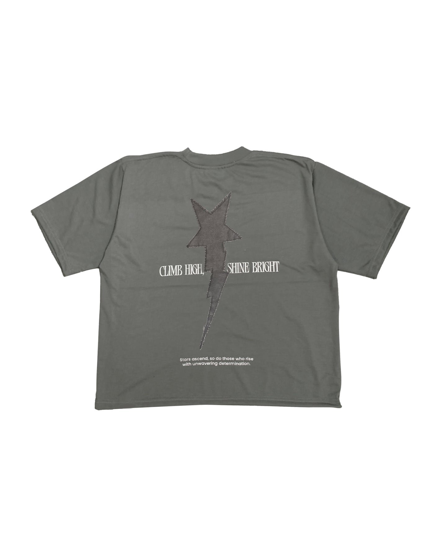 Rising Star "Patch" Cropped Tee - Ash v2