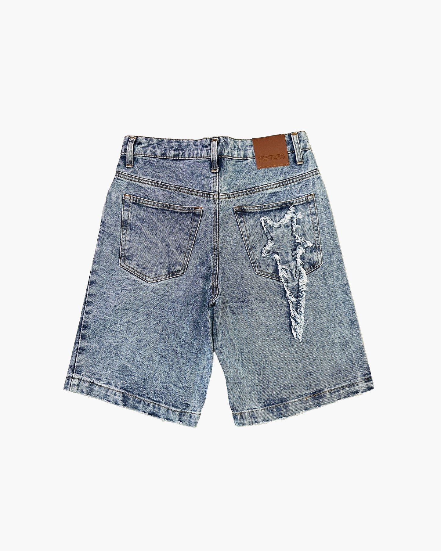 Rising Star Denim Shorts - Washed Indigo