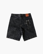 Rising Star Denim Shorts - Black