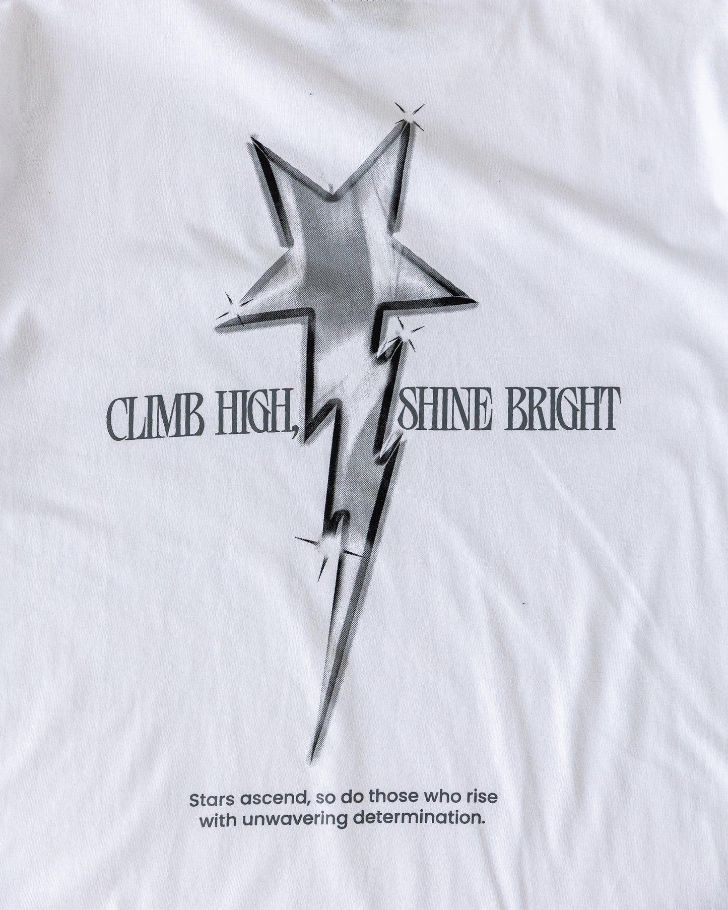 Rising Star "Chrome" Cropped Tee - White